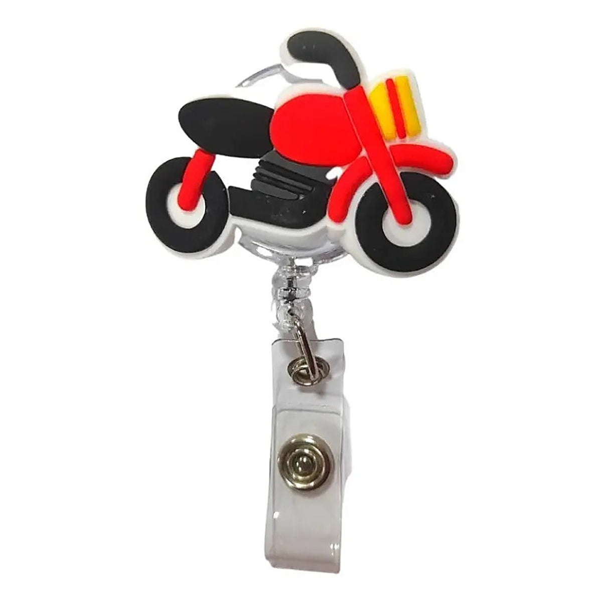 Porta Credencial con Yoyo Retractil Moto