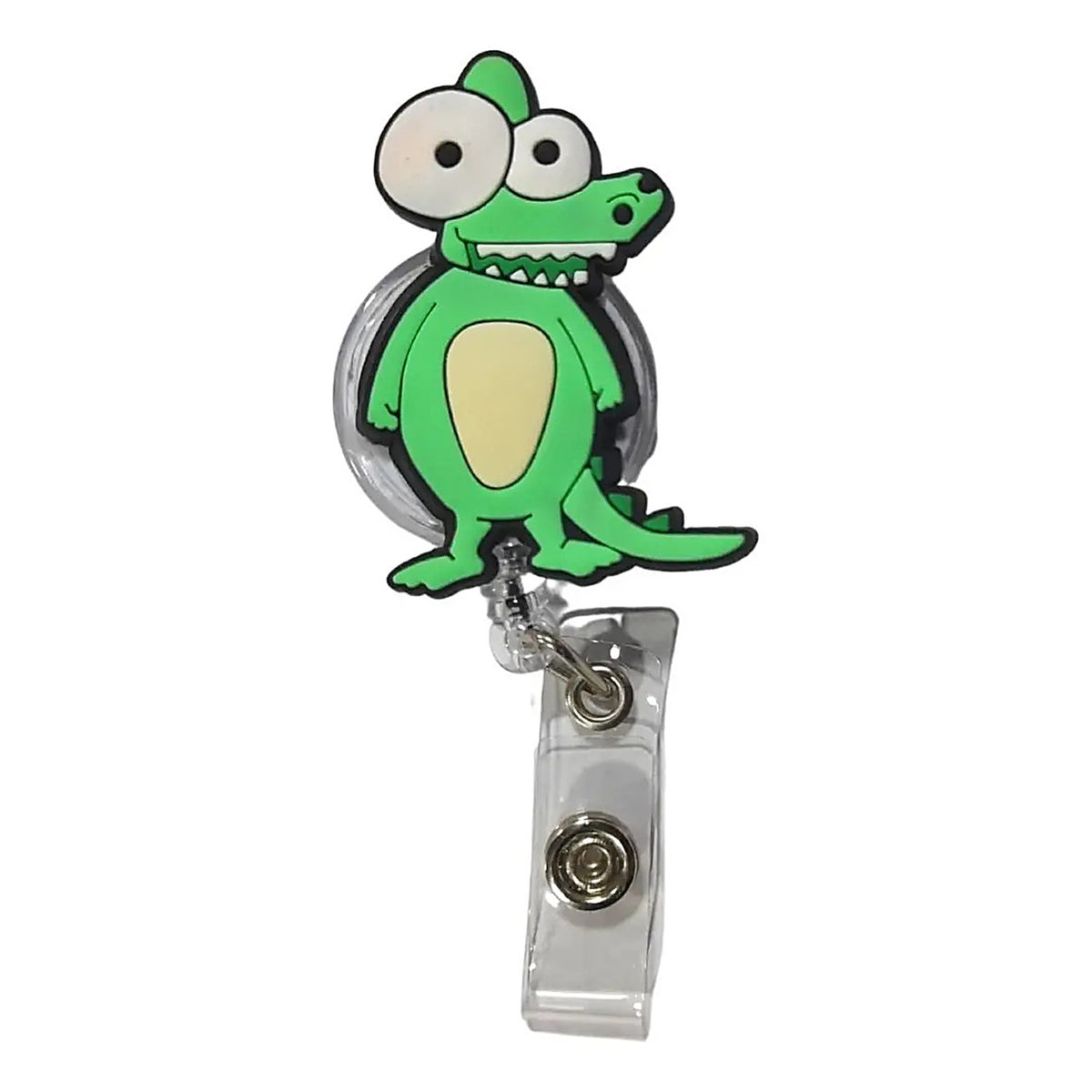 Porta Credencial con Yoyo Retractil Cocodrilo