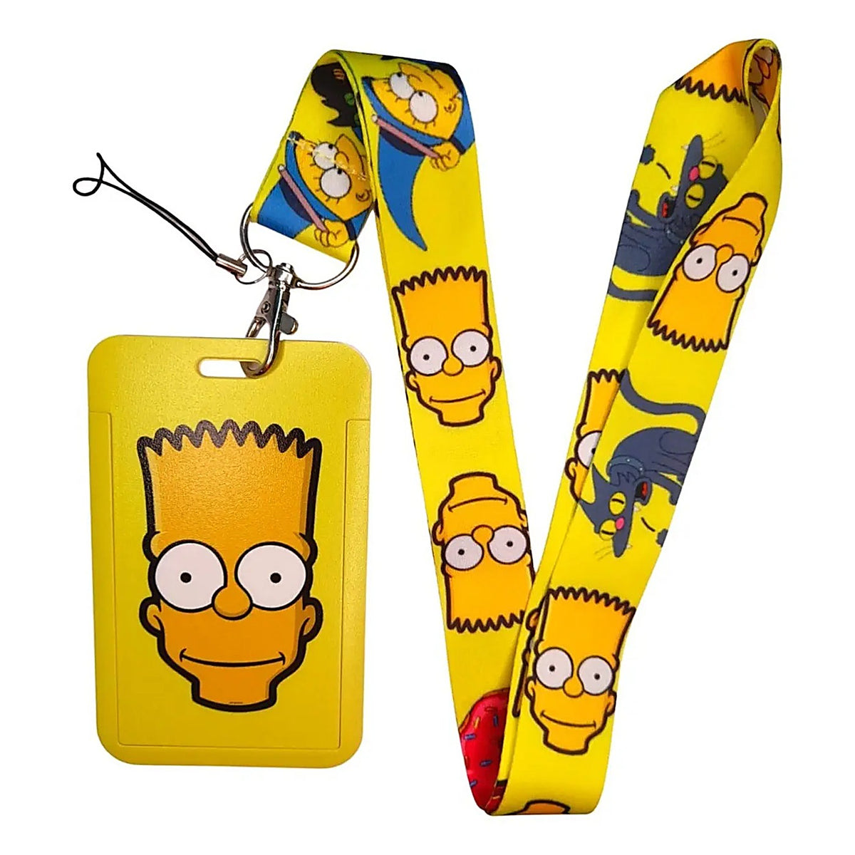 Porta Credencial con Lanyard Bart Simpson