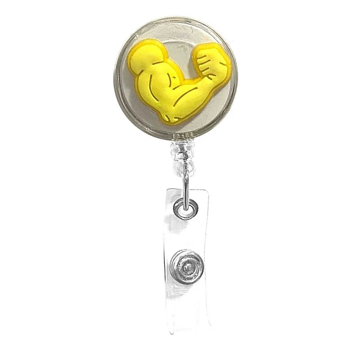 Porta Credencial con Yoyo Retractil Brazo De Fuerza