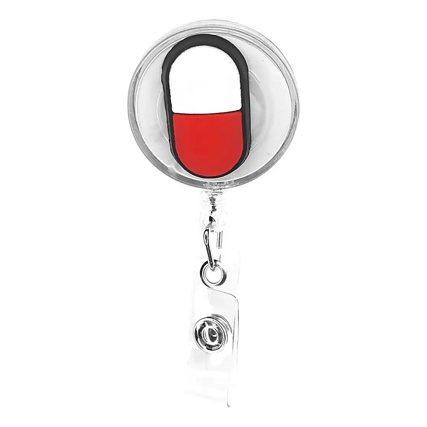 Porta Credencial con Yoyo Retractil Pildora