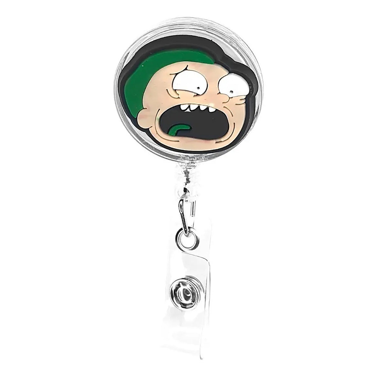 Porta Credencial con Yoyo Retractil Morty Verde