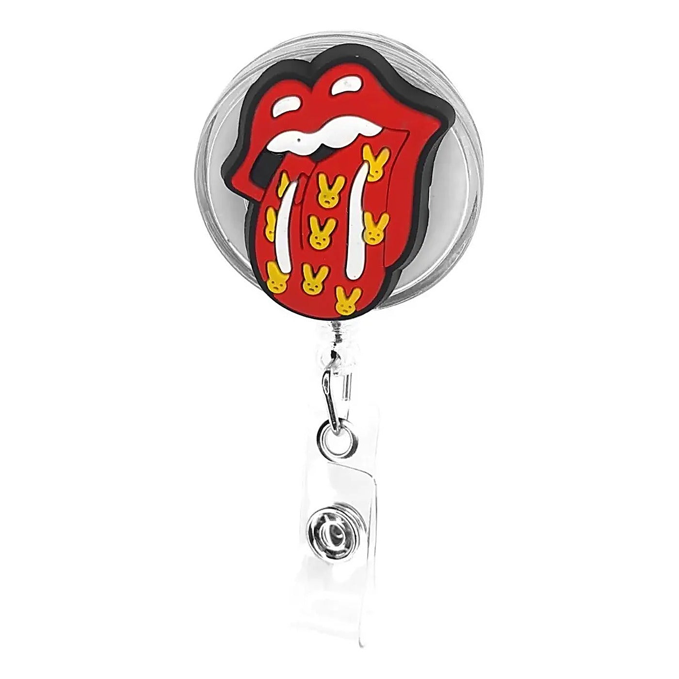 Porta Credencial con Yoyo Retractil Candy Lengua