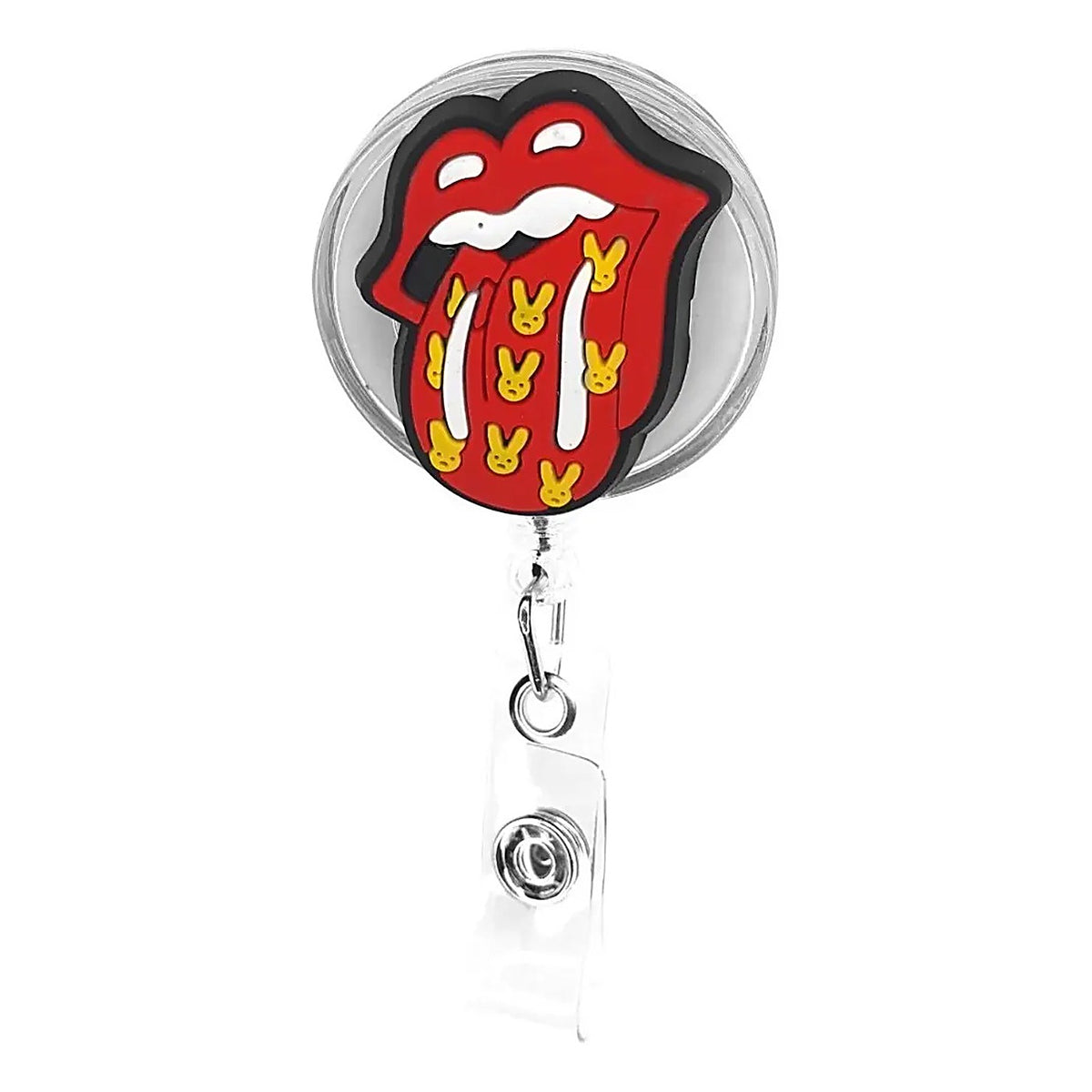 Porta Credencial con Yoyo Retractil Candy Lengua