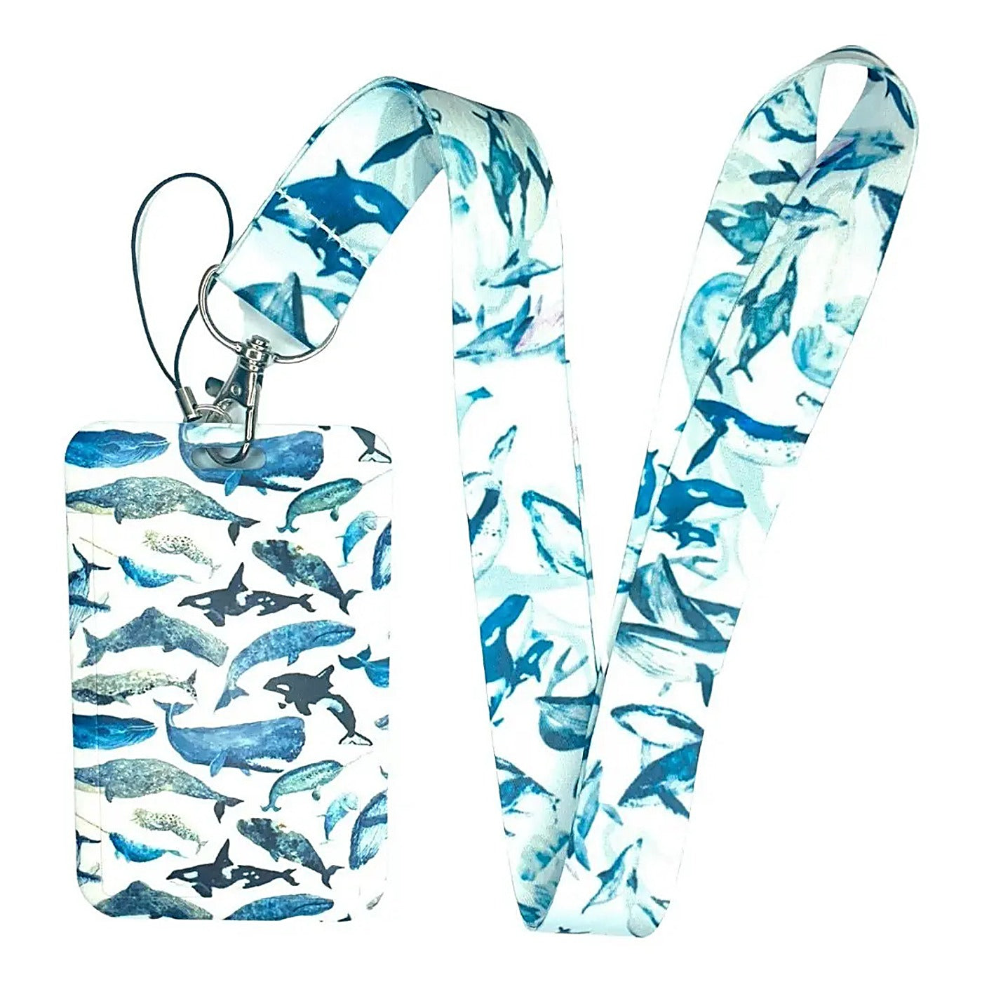 Porta Credencial con Lanyard Ballena