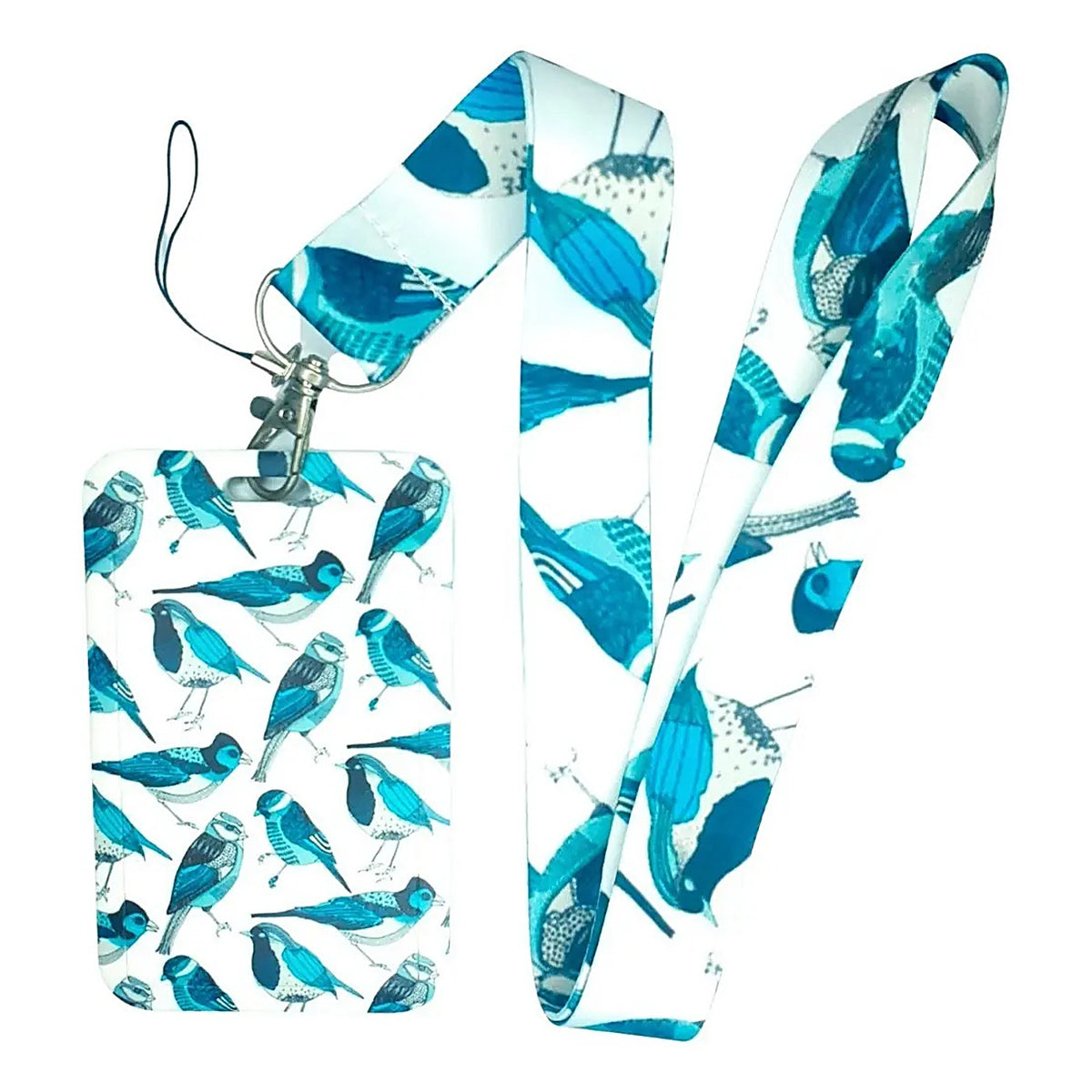 Porta Credencial con Lanyard Canario Azul