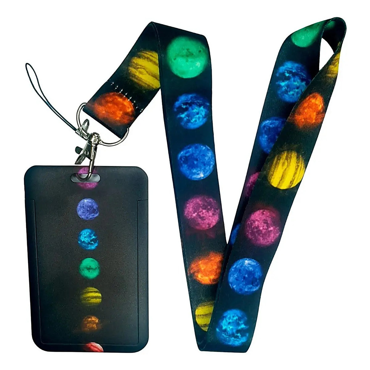 Porta Credencial con Lanyard Planetas
