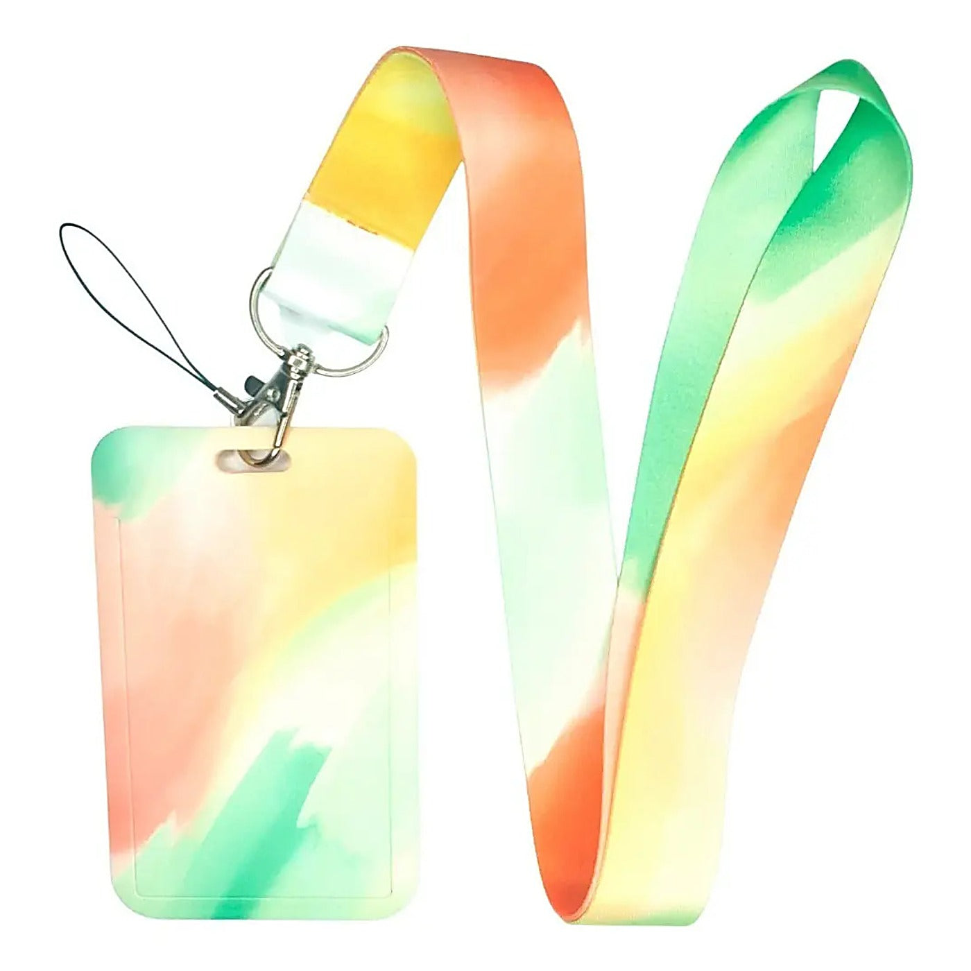 Porta Credencial con Lanyard Trazos Colores