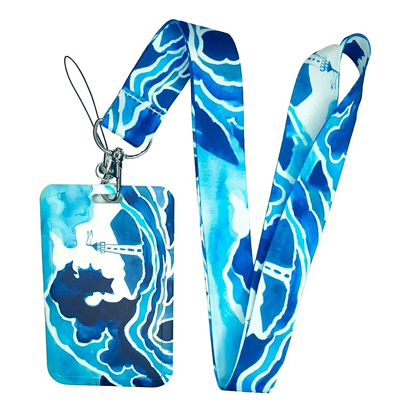 Porta Credencial con Lanyard Faro Y Olas