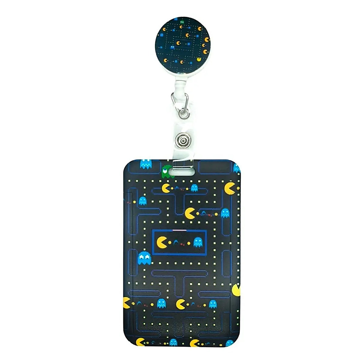 Porta Credencial con Yoyo Retractil Pacman