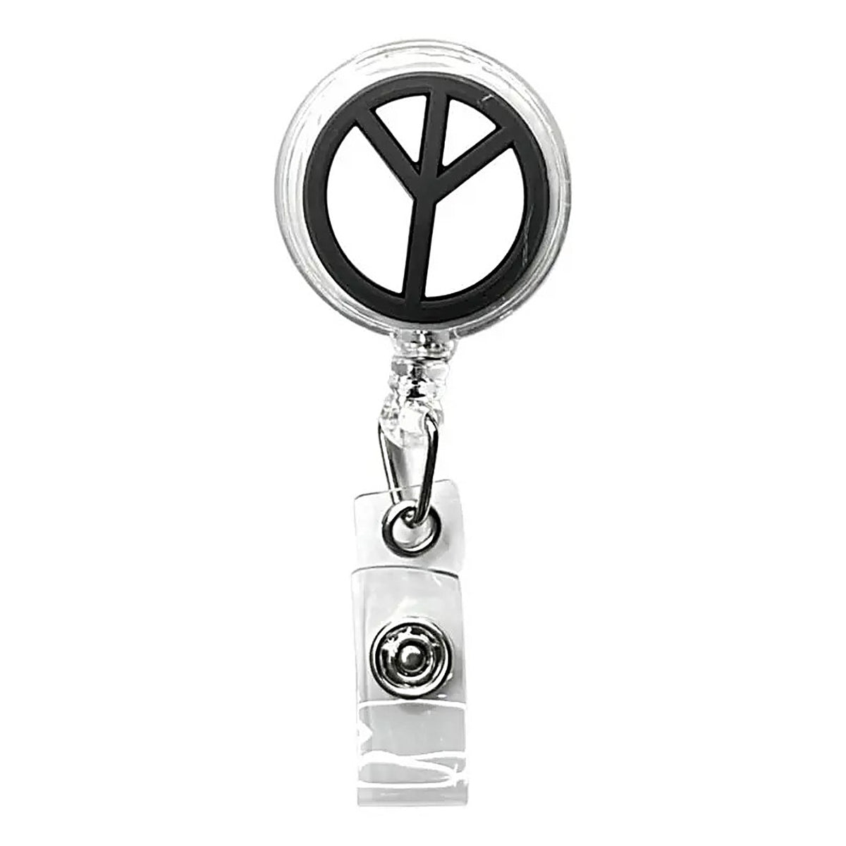 Porta Credencial con Yoyo Retractil Amor Y Paz