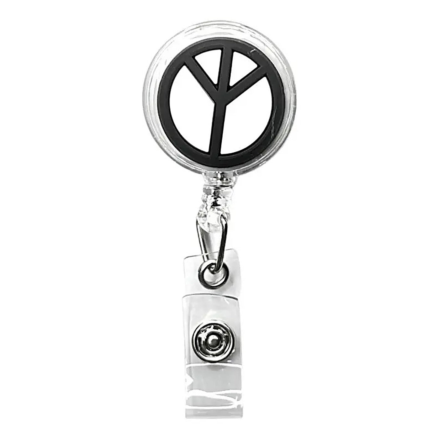 Porta Credencial con Yoyo Retractil Amor Y Paz