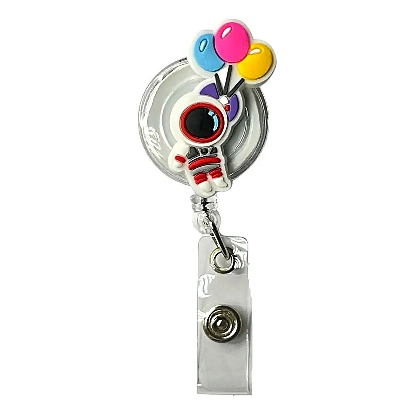 Porta Credencial con Yoyo Retractil Astronauta Globos