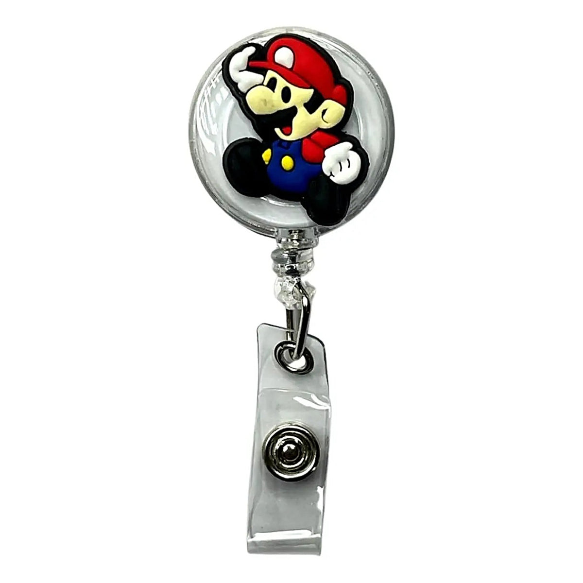 Porta Credencial con Yoyo Retractil Mario Bros
