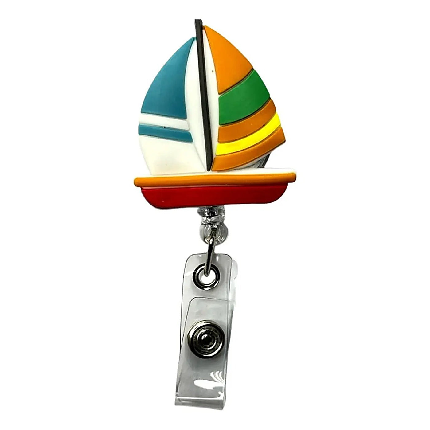 Porta Credencial con Yoyo Retractil Velero Colores