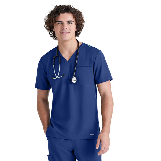 Polera Clínica Hombre GSST179 Azul Marino Evolve Grey's Anatomy