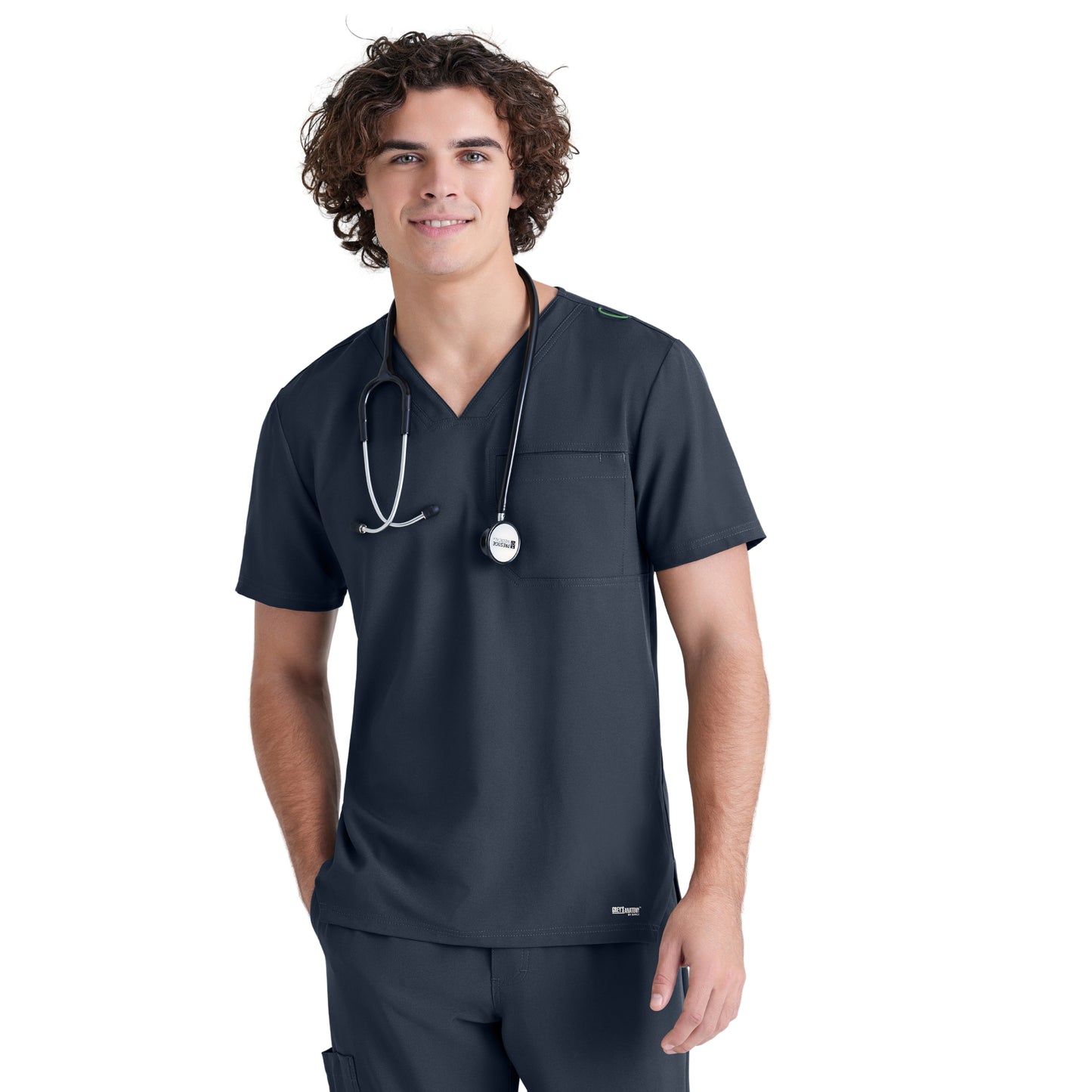 Polera Clínica Hombre GSST179 Gris Evolve Grey's Anatomy