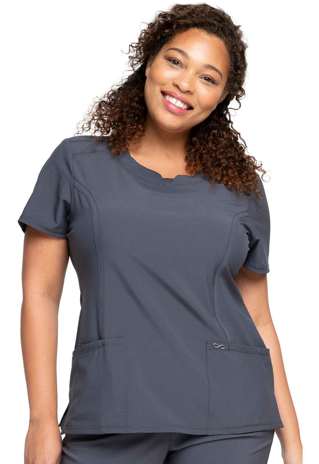 Polera Clinica Mujer 2624a Gris PWPS Cherokee Infinity Legacy