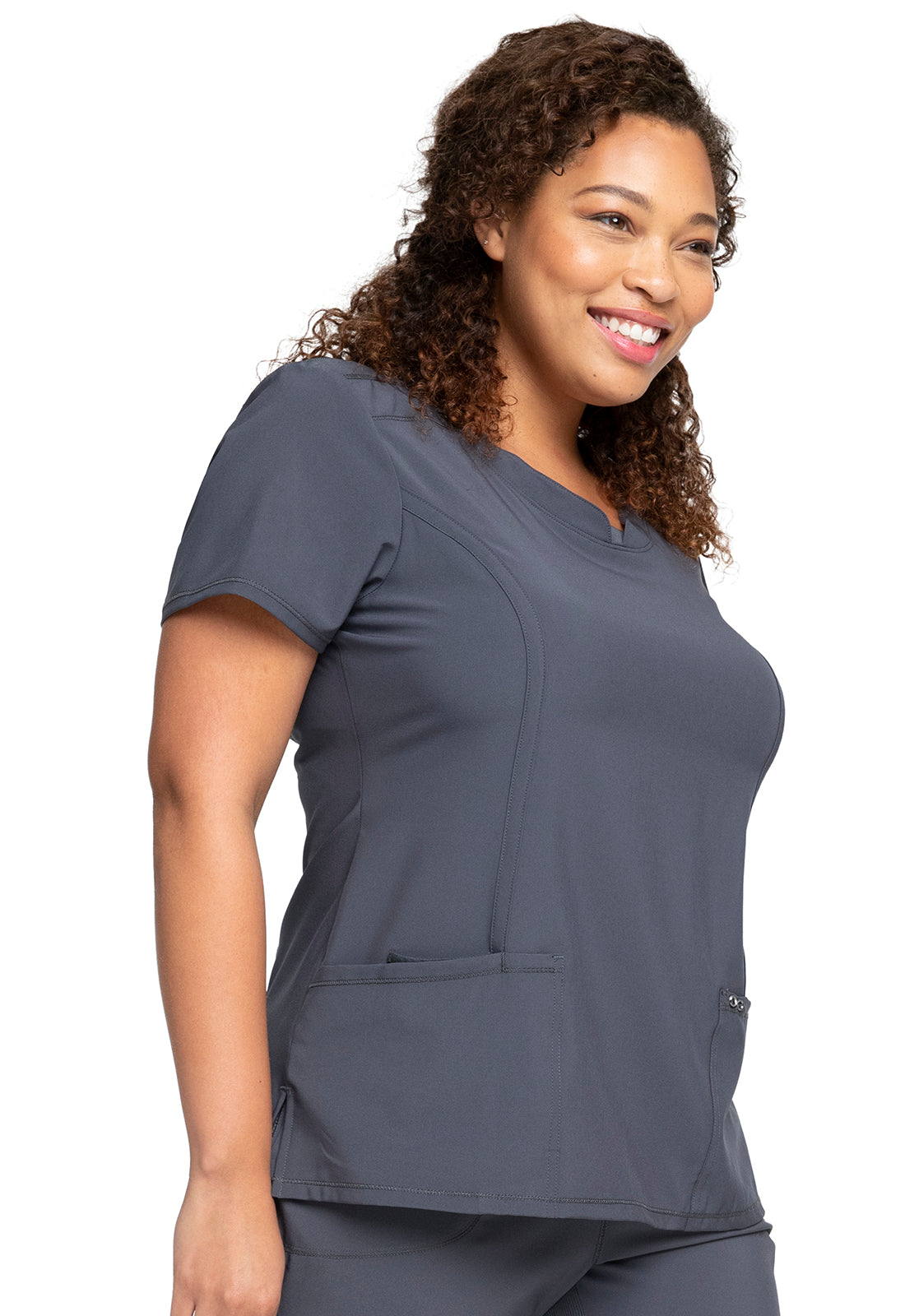 Polera Clinica Mujer 2624a Gris PWPS Cherokee Infinity Legacy