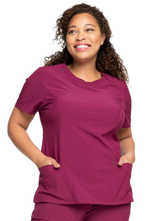 Polera Clinica Mujer 2624a Burdeo WNPS Cherokee Infinity Legacy