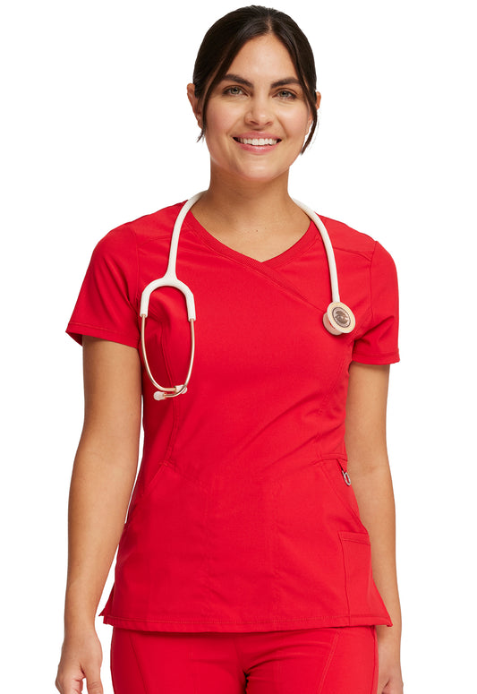 Polera Clinica Mujer 2625a Rojo RED Cherokee Infinity Legacy