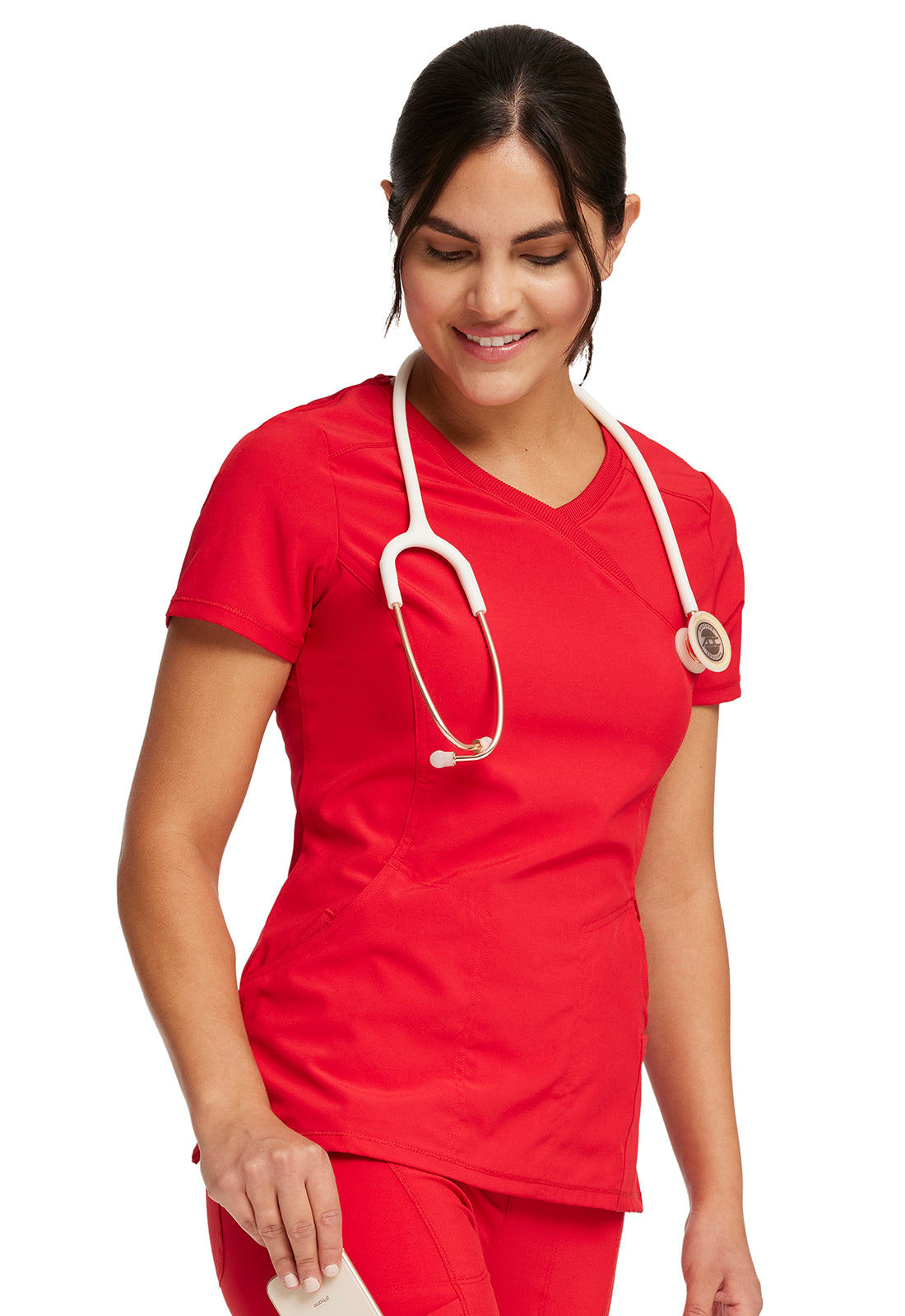 Polera Clinica Mujer 2625a Rojo RED Cherokee Infinity Legacy