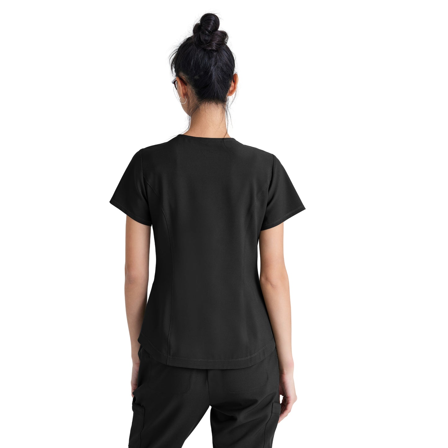 Polera Clínica Mujer GSST180 Negro Evolve Grey's Anatomy