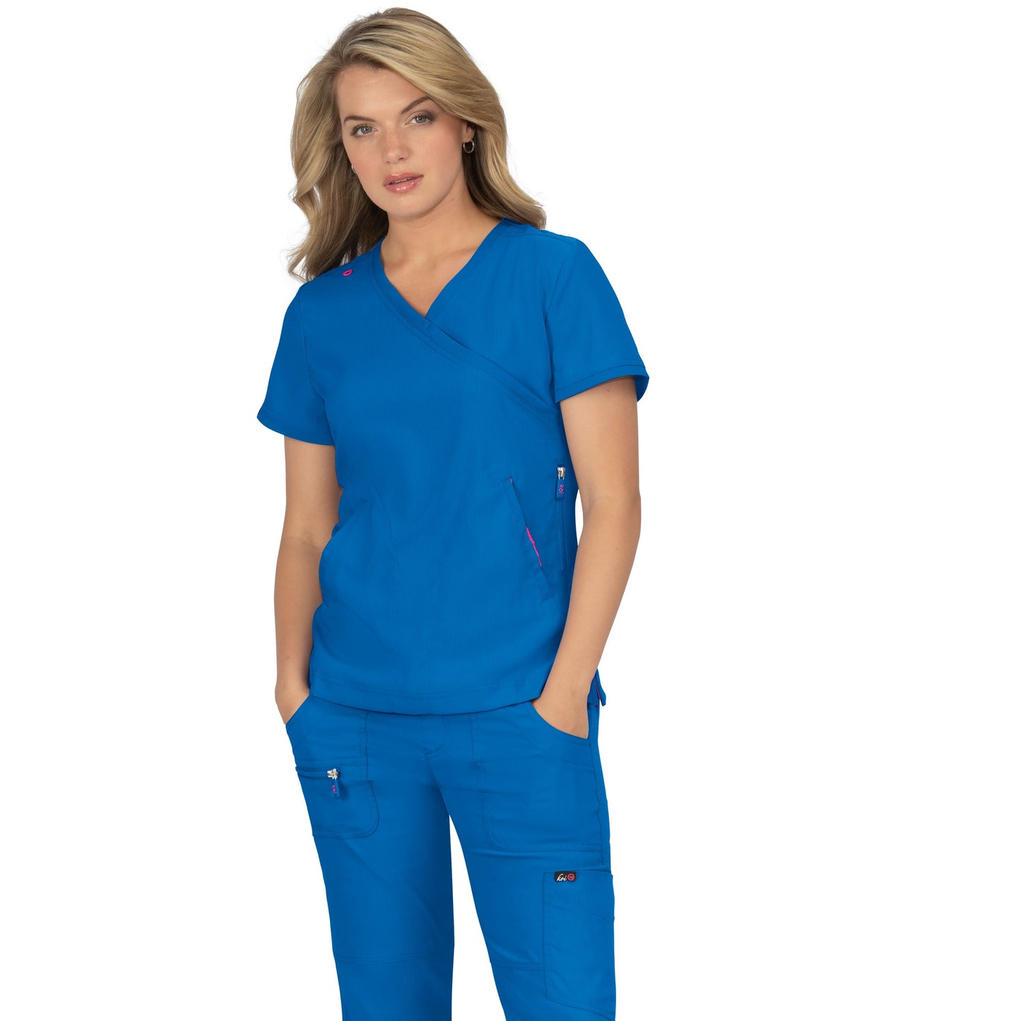 Polera Clínica Mujer Azul Rey Tens 316-020 Koi Lite