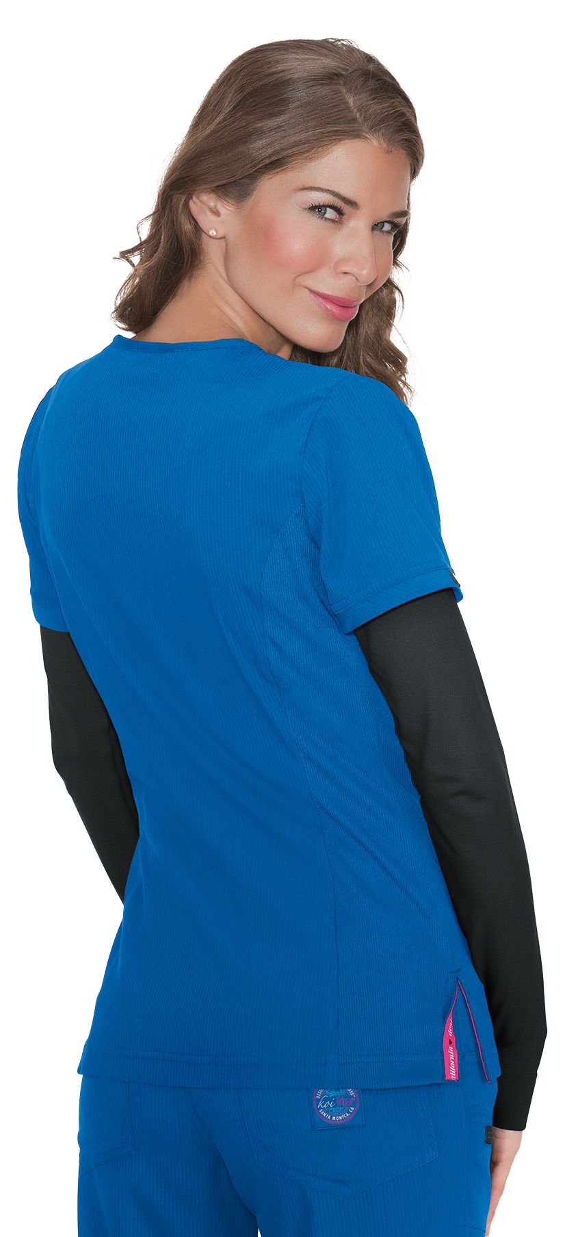 Polera Clínica Mujer Azul Rey Tens 316-020 Koi Lite