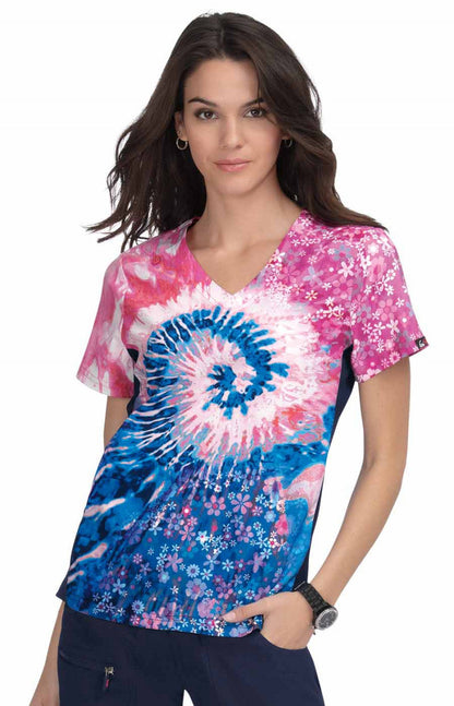 COLOR:Groovy Floral Navy/Elec Blue/Coral