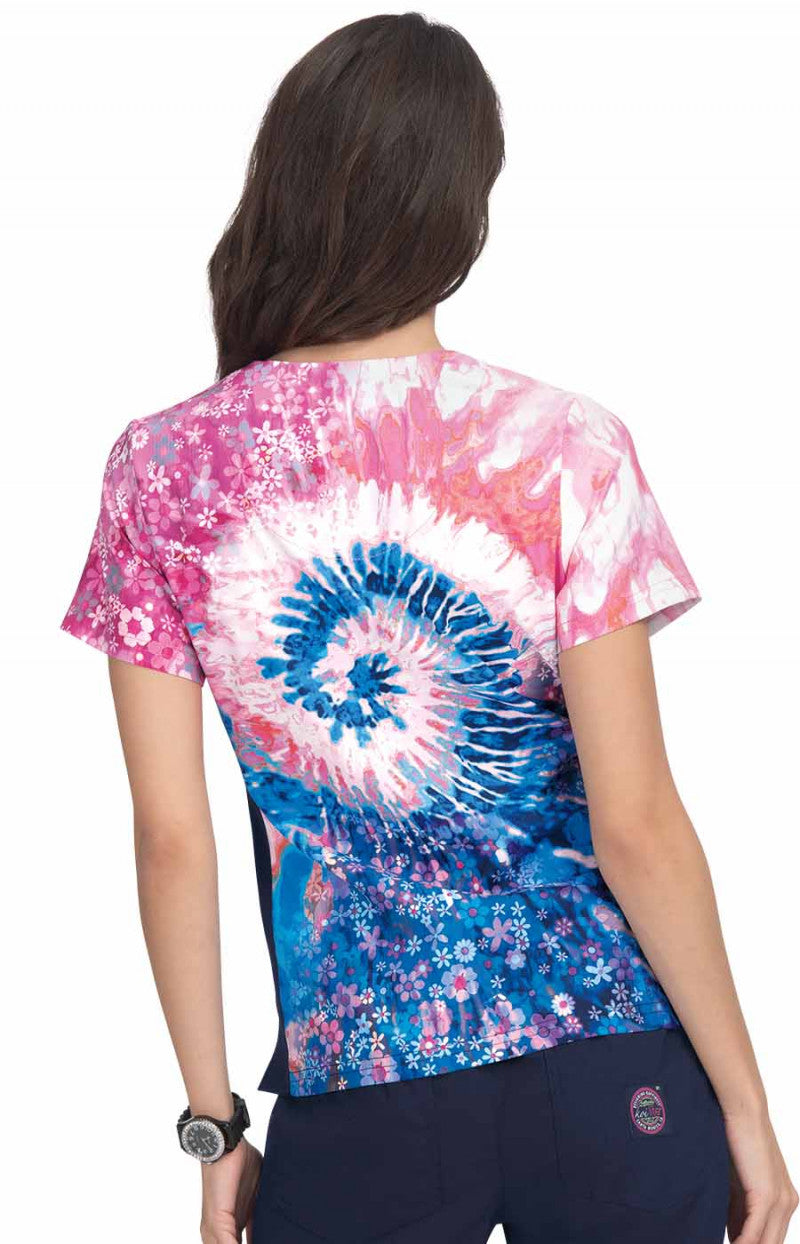 COLOR:Groovy Floral Navy/Elec Blue/Coral