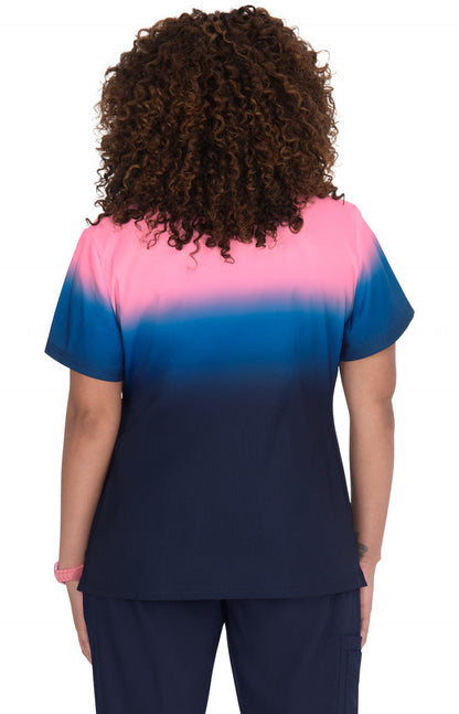 COLOR:Peony Pink/Royal Blue/Navy Ombre