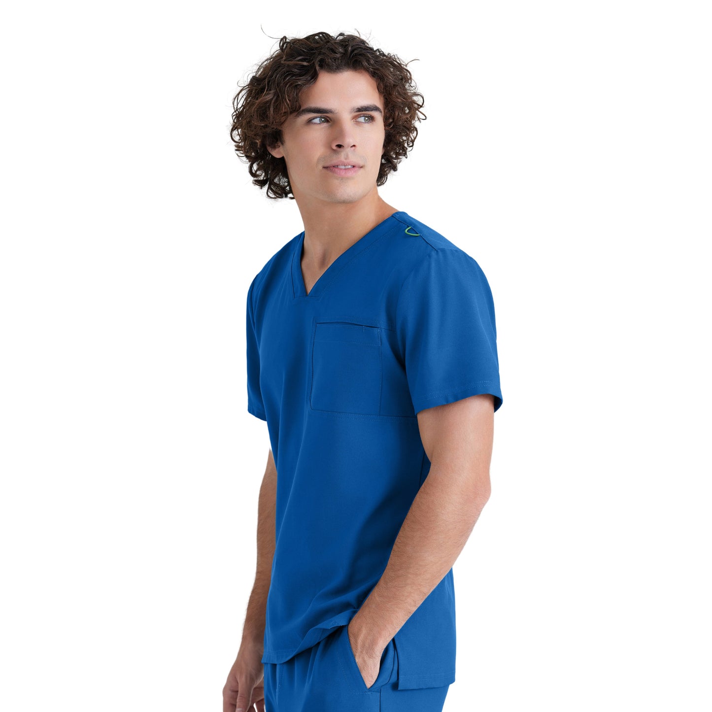 Polera Clínica Hombre GSST179 Azul Rey Evolve Grey's Anatomy