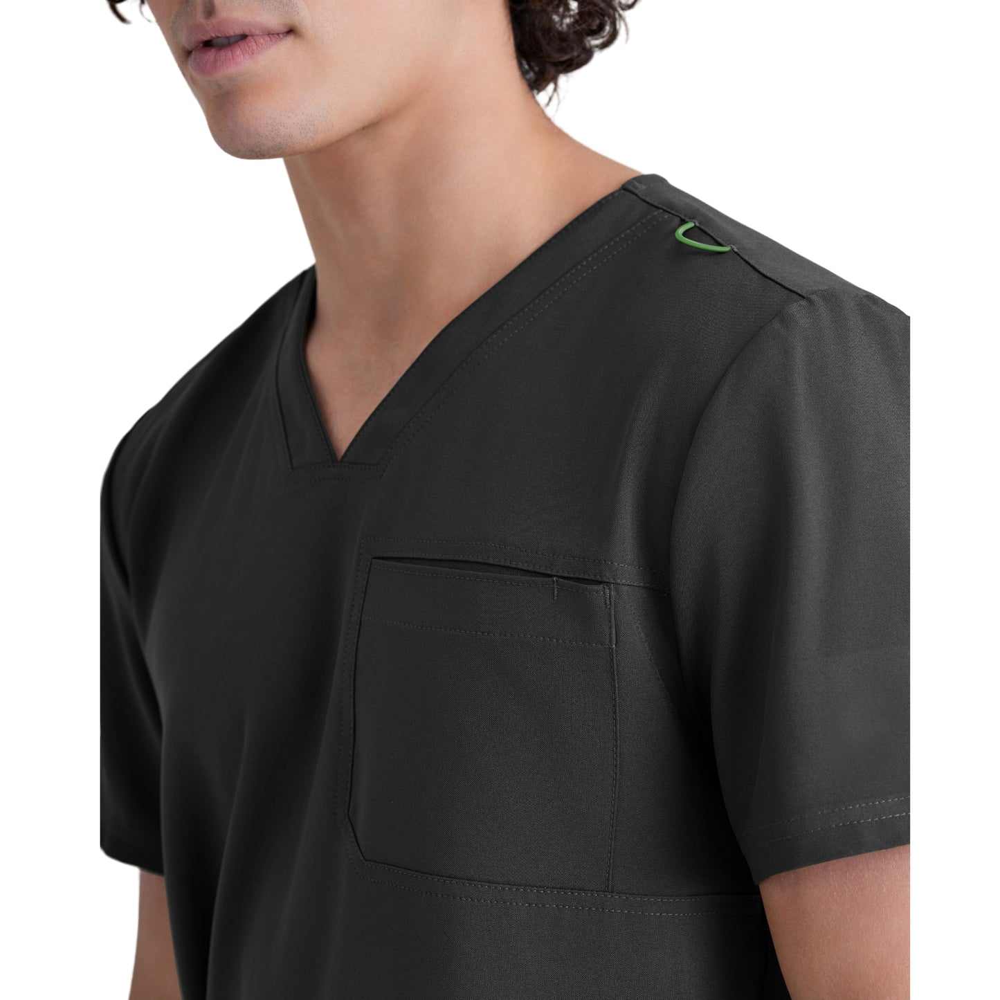 Polera Clínica Hombre GSST179 Negro Evolve Grey's Anatomy