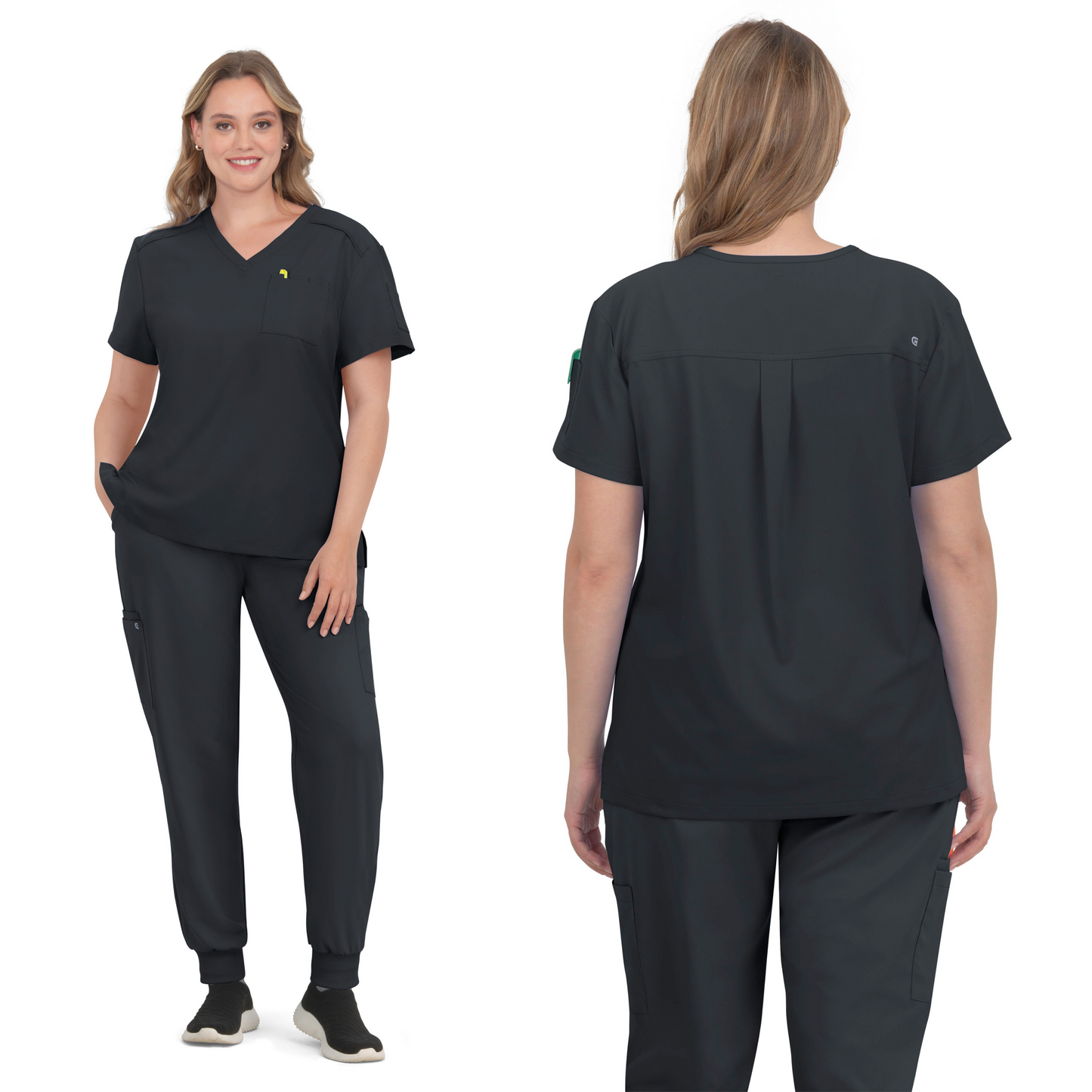 Polera Clínica Mujer C101 Black Cureology Koi