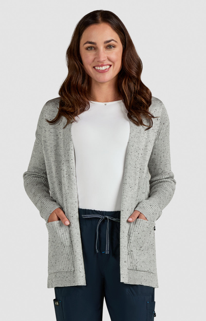 COLOR:Platinum Grey Black Speckled Dots