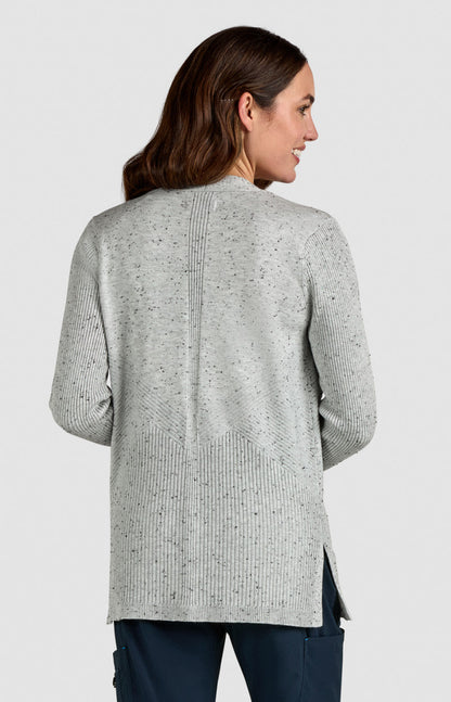 COLOR:Platinum Grey Black Speckled Dots