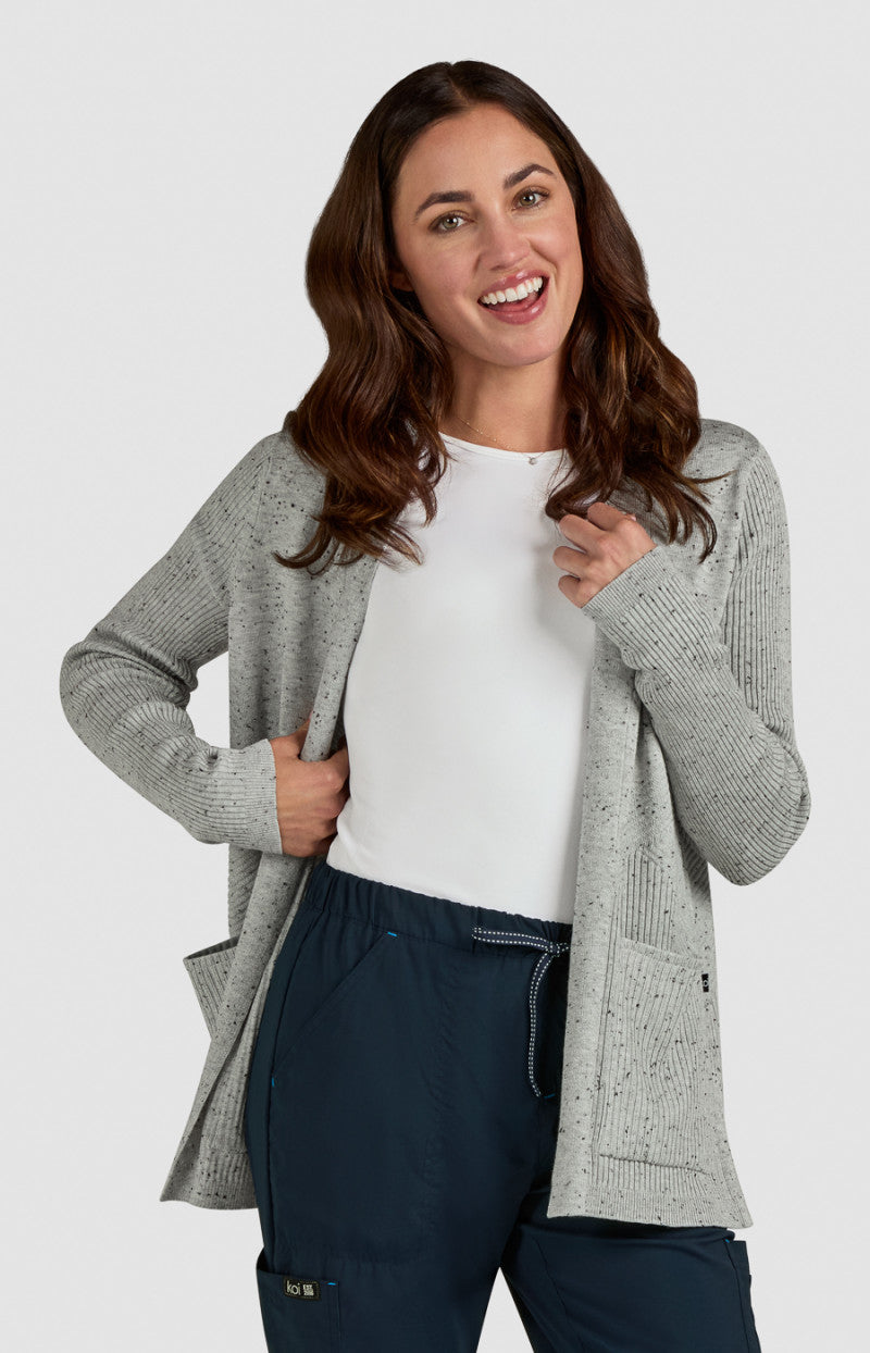COLOR:Platinum Grey Black Speckled Dots
