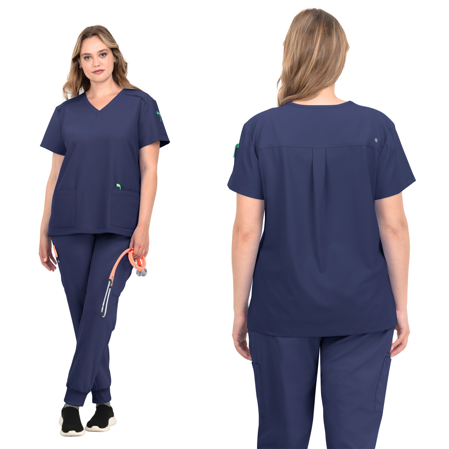 Polera Clínica Mujer C101 Navy Cureology Koi