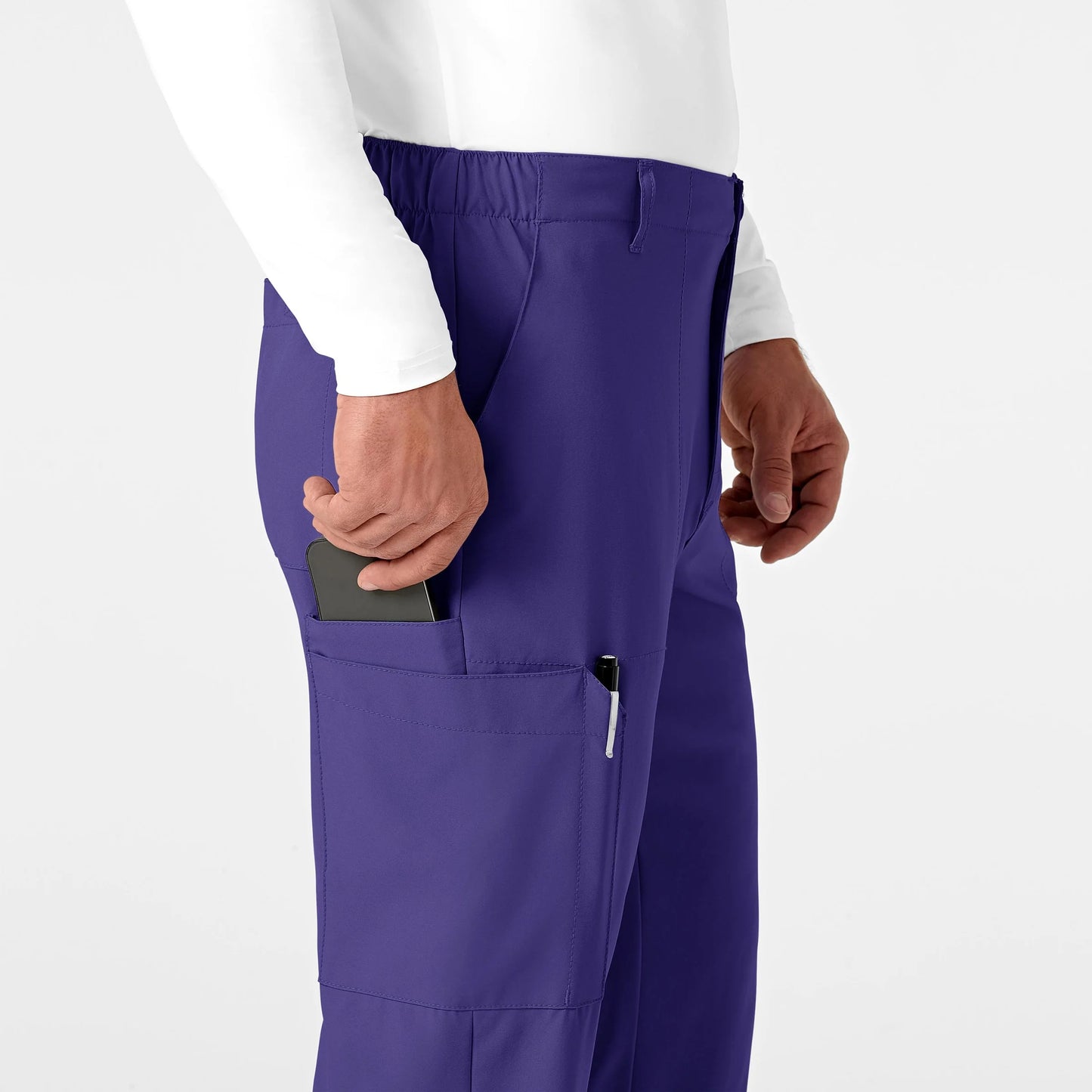 Pantalón Clínico Hombre Morado 5355a Wonderwink 123