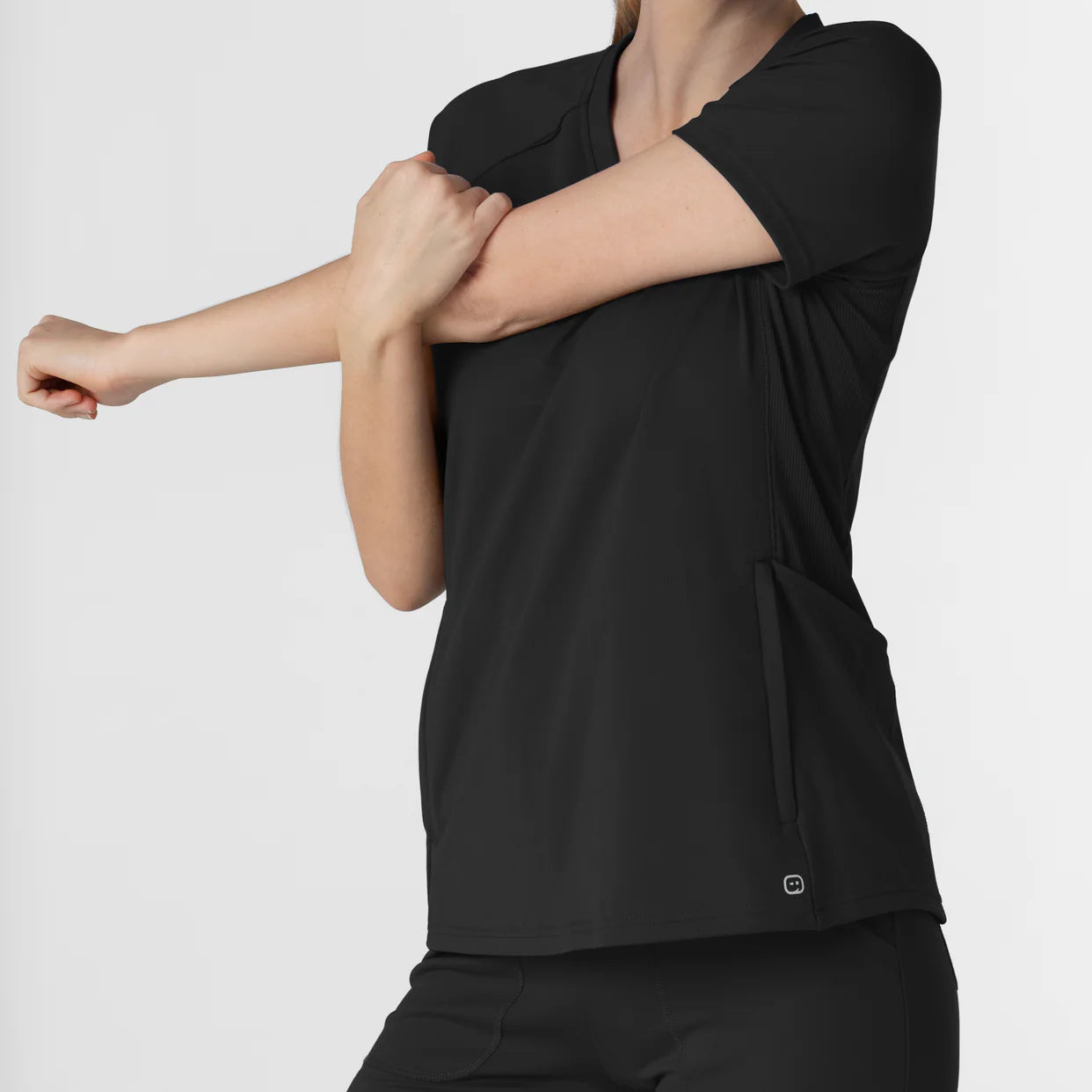 Polera Clínica Mujer Negro 6259 Wink RENEW