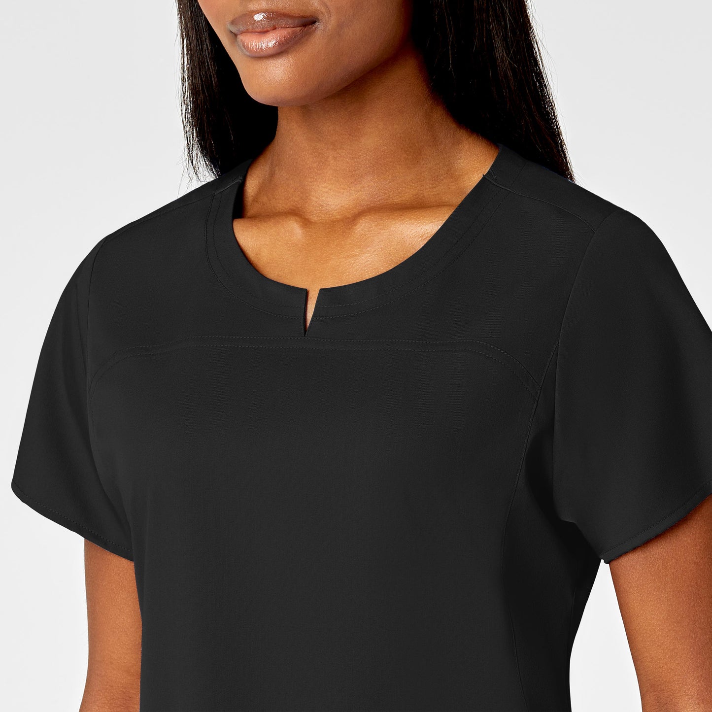 Polera Clínica Mujer Negro 6419A Wonderwink Pro