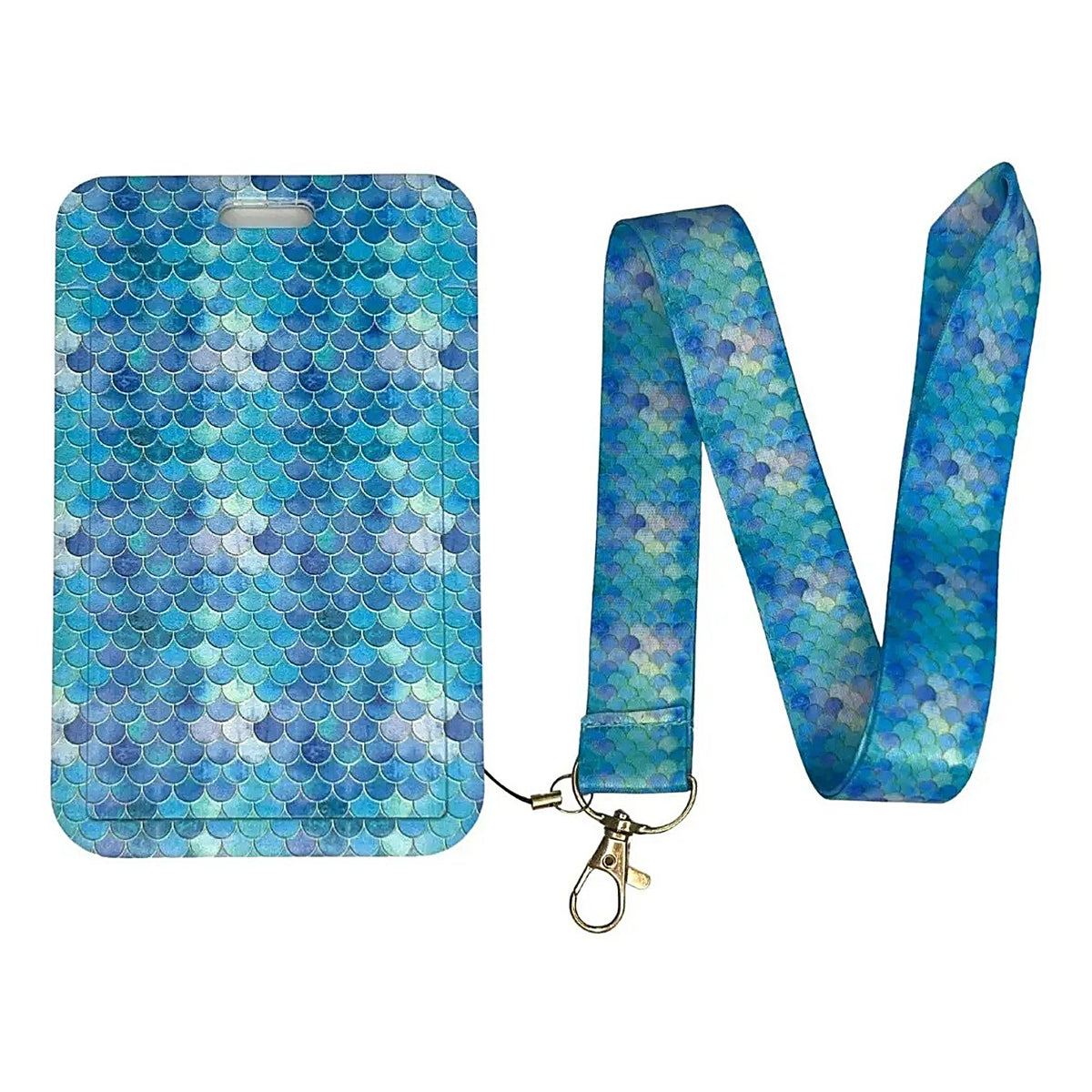 Porta Credencial con Lanyard Piel De Sirena