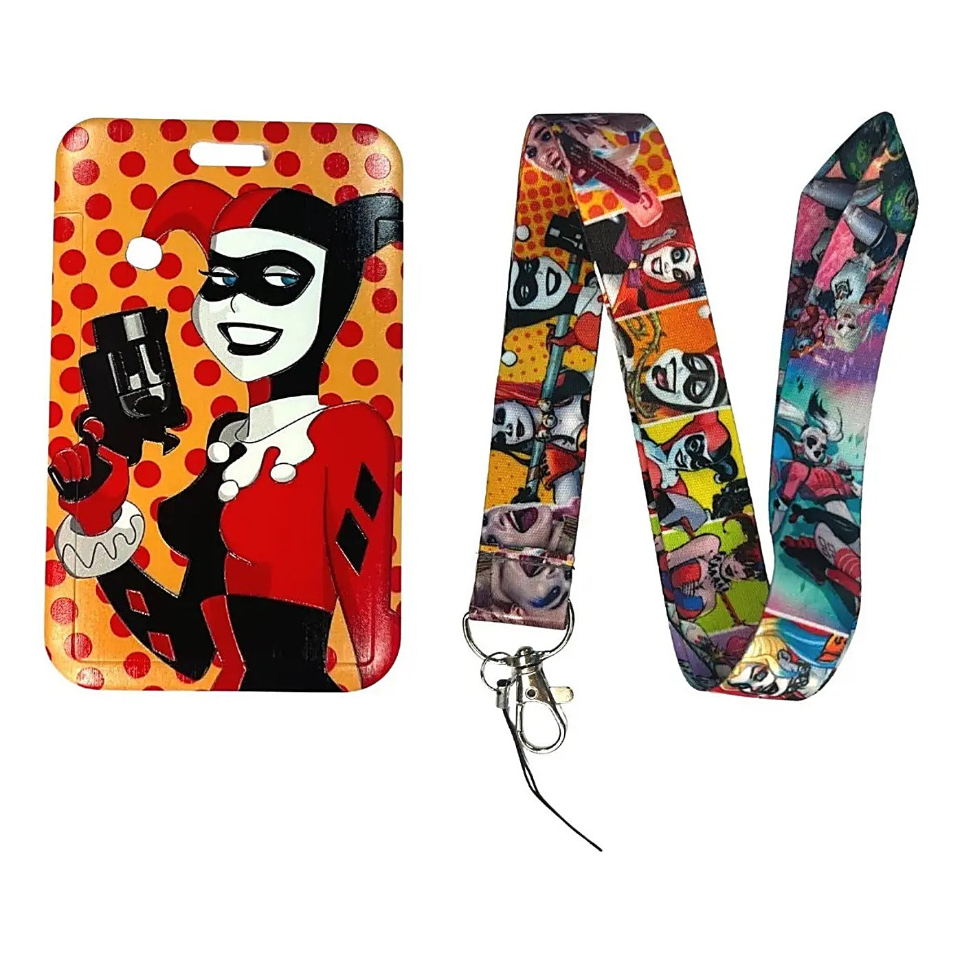 Porta Credencial con Lanyard Harley Quinn