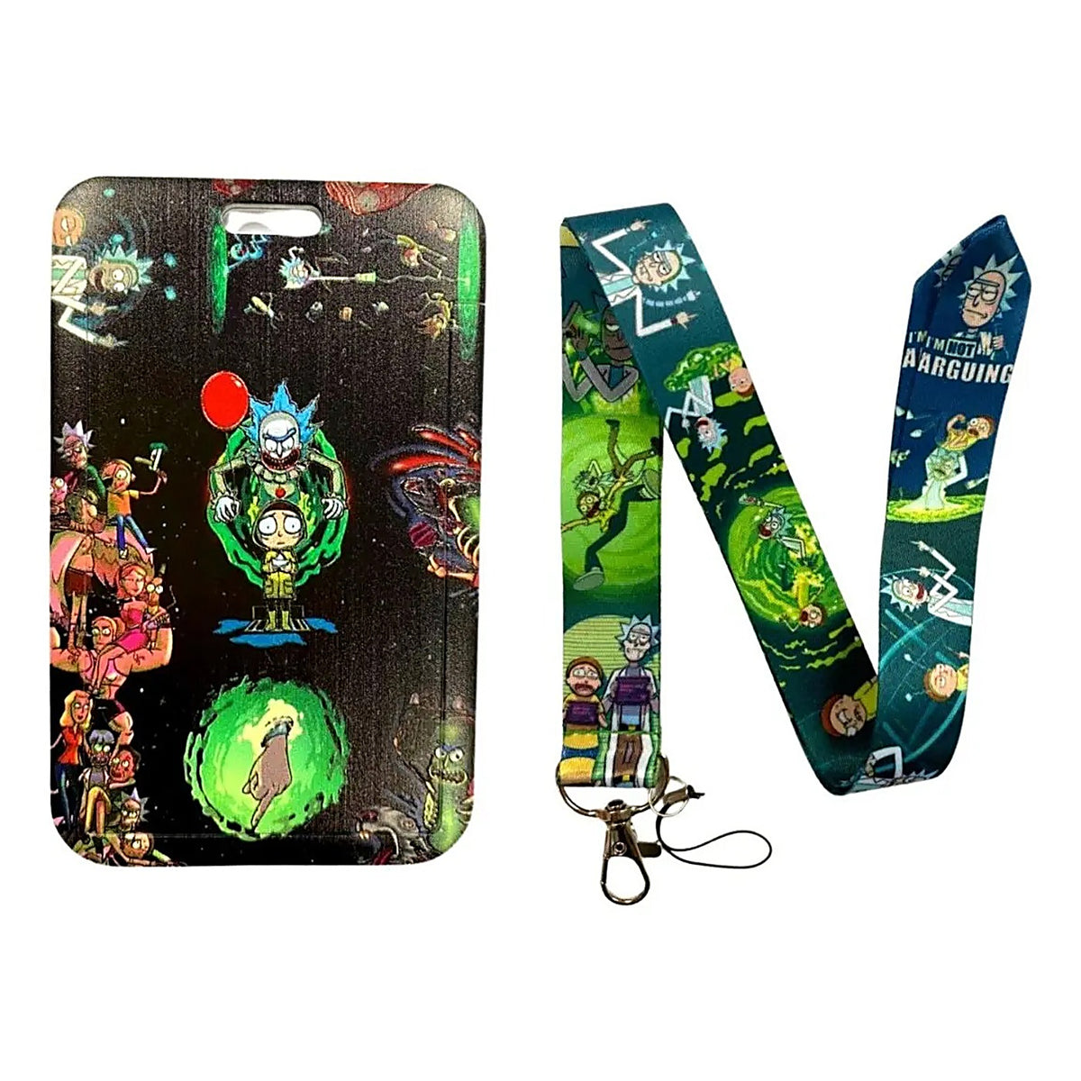Porta Credencial con Lanyard Rick And Morty Kb190