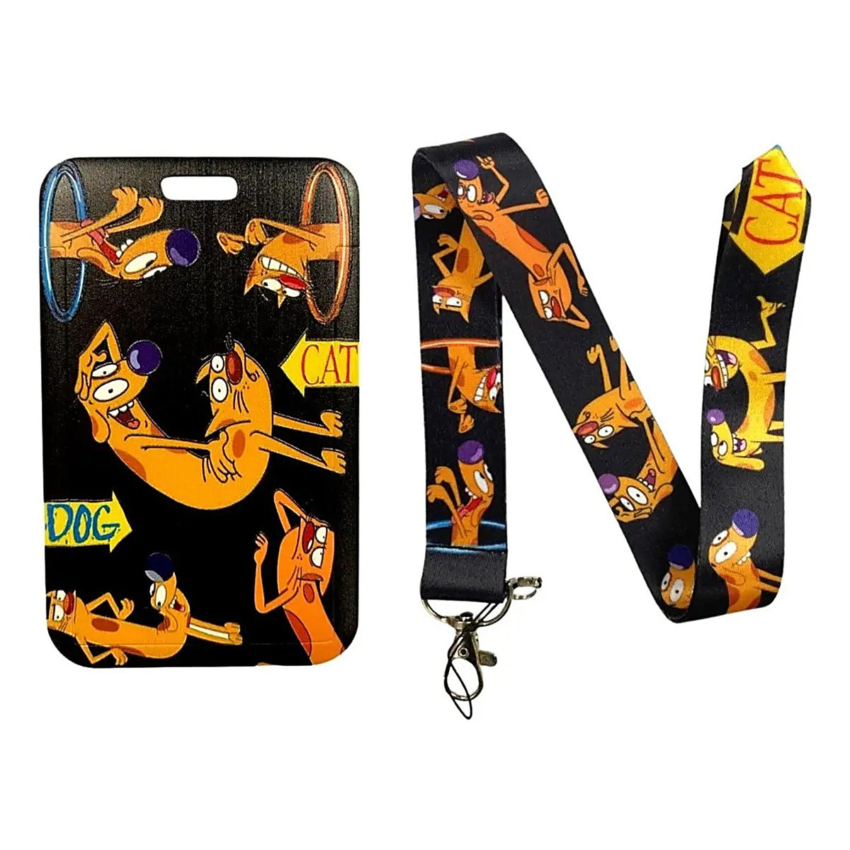 Porta Credencial con Lanyard Catdog