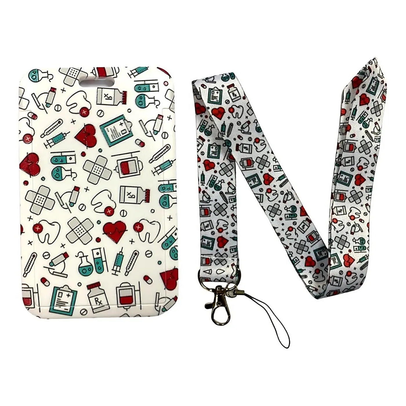 Porta Credencial con Lanyard Elementos Enfermeria