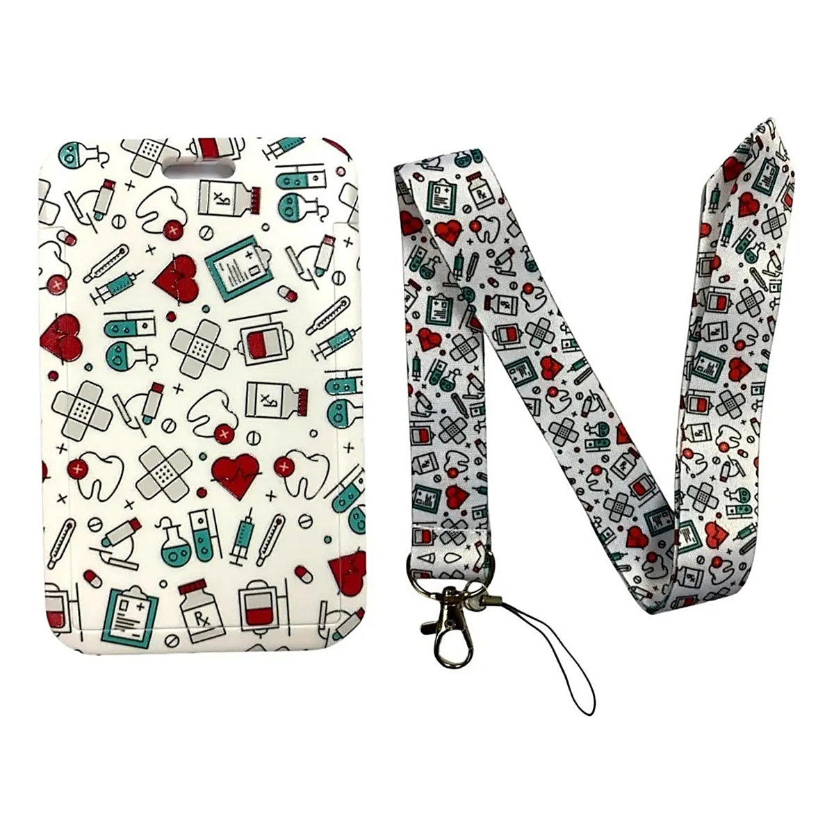 Porta Credencial con Lanyard Elementos Enfermeria