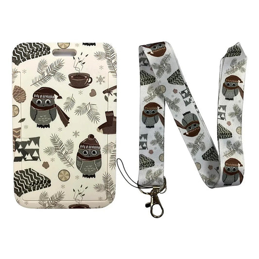 Porta Credencial con Lanyard Buho