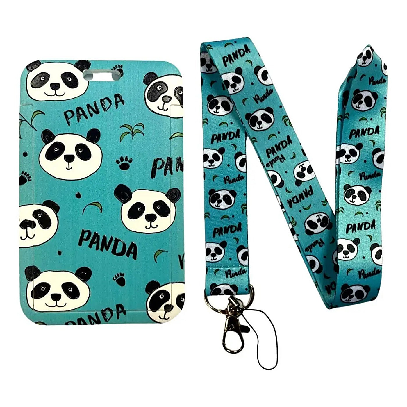 Porta Credencial con Lanyard Oso Panda Kb205